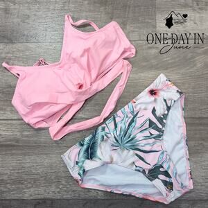 Charmo Cross Front Bikini Swimsuit Size 15-16Y